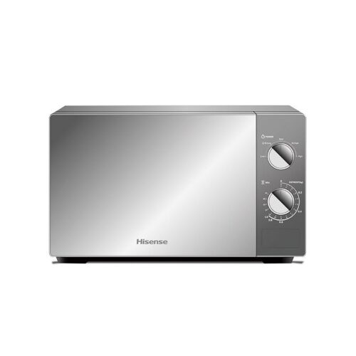 Hisense 20 Liters Manual Microwave Oven, Silver Mirror- MWO20MOMS10-H