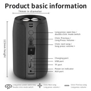 Zealot S32 Grey-green TWS Bluetooth Portable Speake