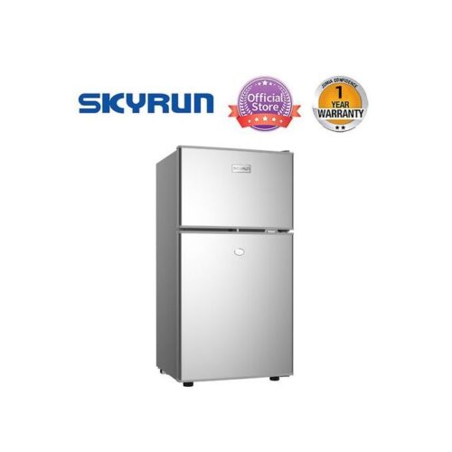 Skyrun 70 Litres Double Door Top Mount Fridge (BCD-85HC) - Silver.
