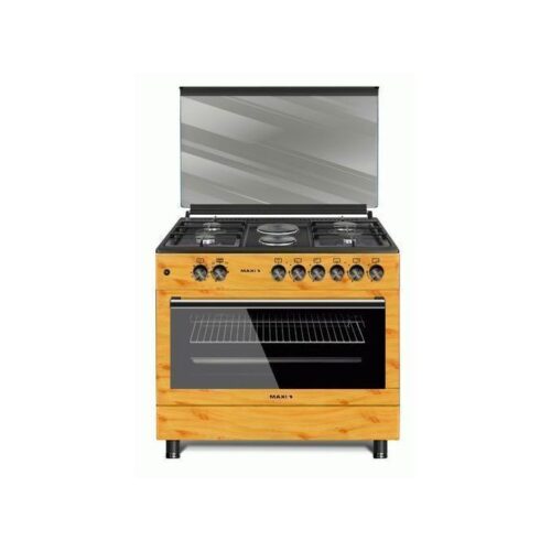 Maxi 90 * 60 WOODEN GAS COOKERS 4 GAS + 2 ELECTRIC