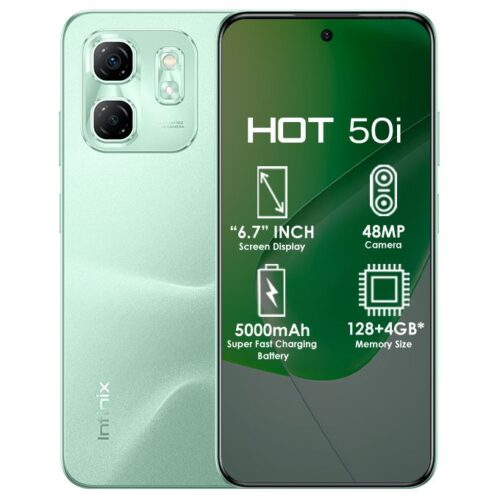 Infinix Hot 50i 6.78" 4GB RAM/128GB ROM Android 13- Green